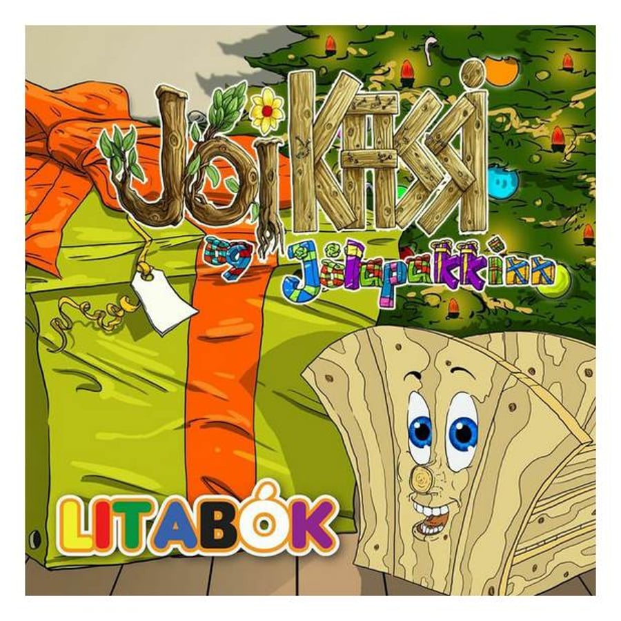 Jói kassi og jólapakkinn - litabók
