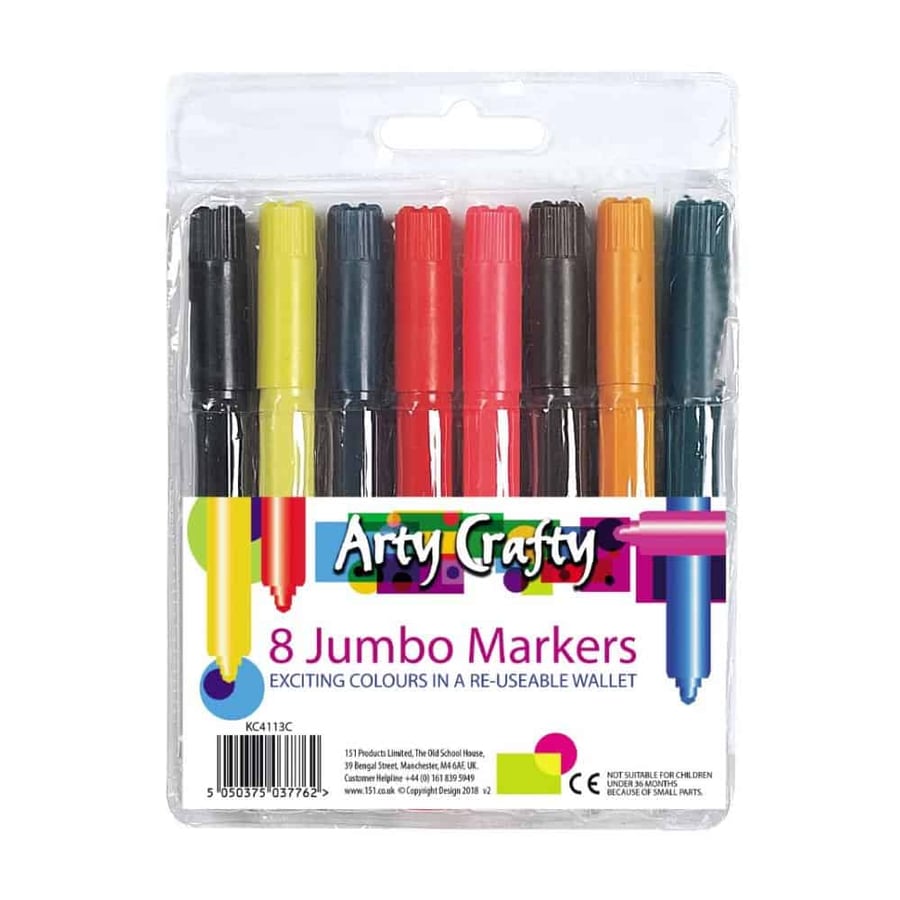 JUMBO MARKERS 8pk