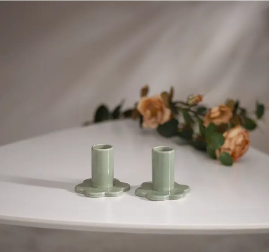 Kertastjaki Bloom 2stk grænn