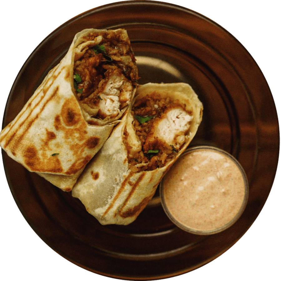 Manchurian Naan Roll