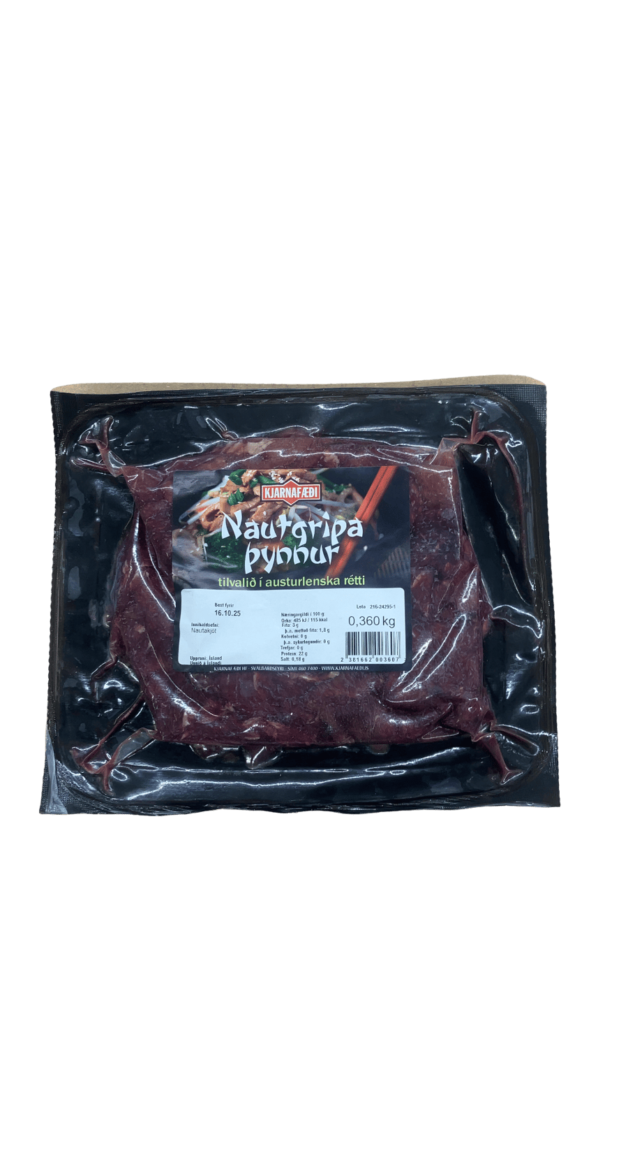 Kjarnafæði Nautgripaþynnur 360 g