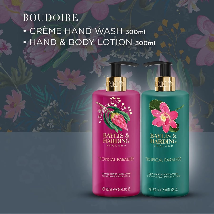 Baylis & Harding Boudoire Tropical Paradise Handsápa & Handáburður í setti