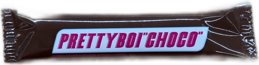 Prettyboi Choco Súkkulaði með fylltum Appolo lakkrís 34 g