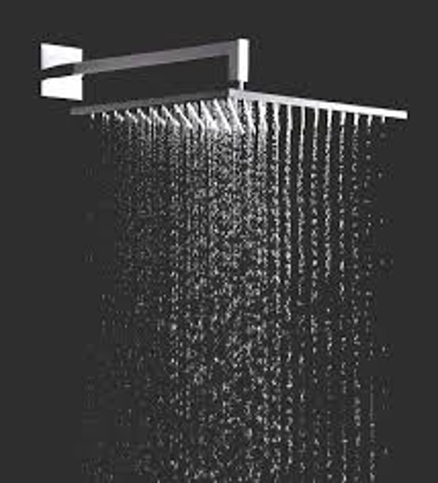 Lúxus Sturtuhaus Ferkantaður - Rain Fall Showerhead