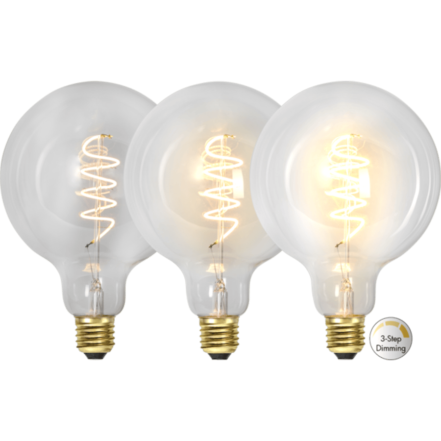 LED LAMP E27 G125 3-STEP CLICK