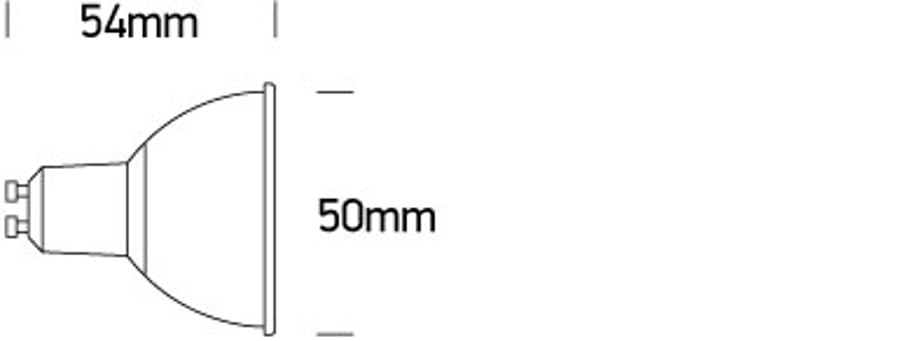 LED pera 7W GU10 dimmanleg