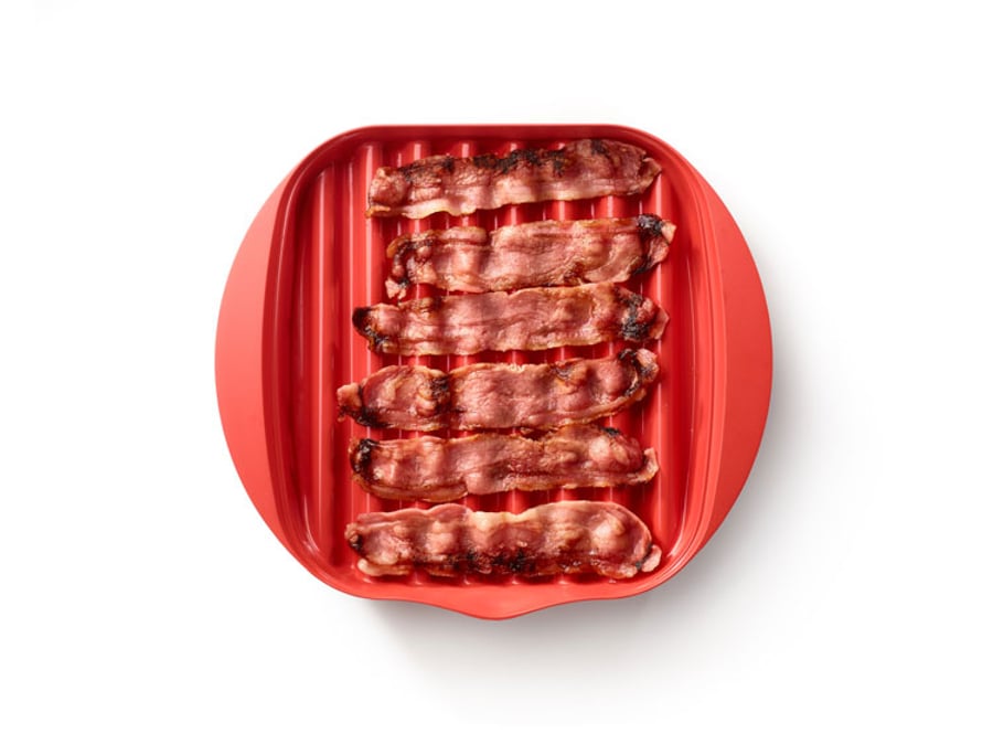 Lekue bacon bakki fyrir örbylgjuofn