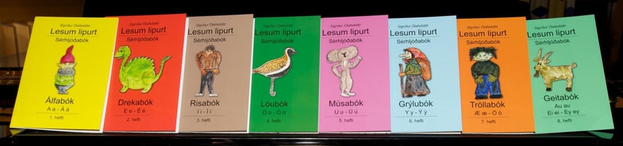 Lesum lipurt: Sérhljóðabækur 8 hefti