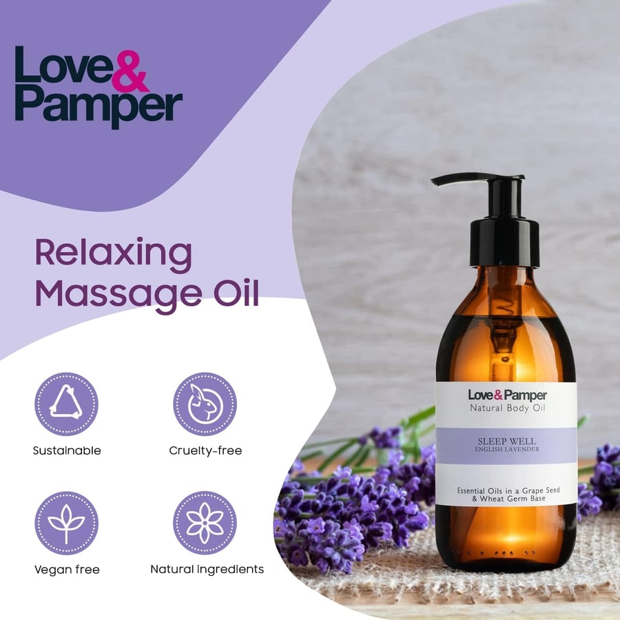 Love & Pamper nudd og líkamsolía 250 ml