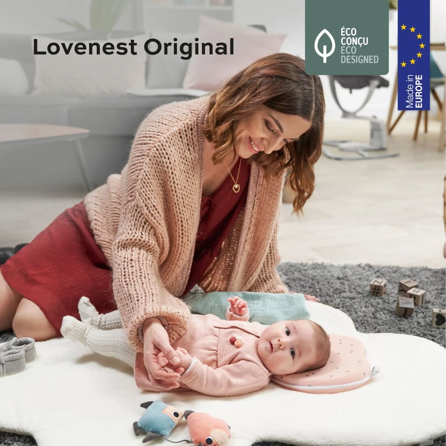Lovenest Púði – Anti flathead púði fyrir 0-4m