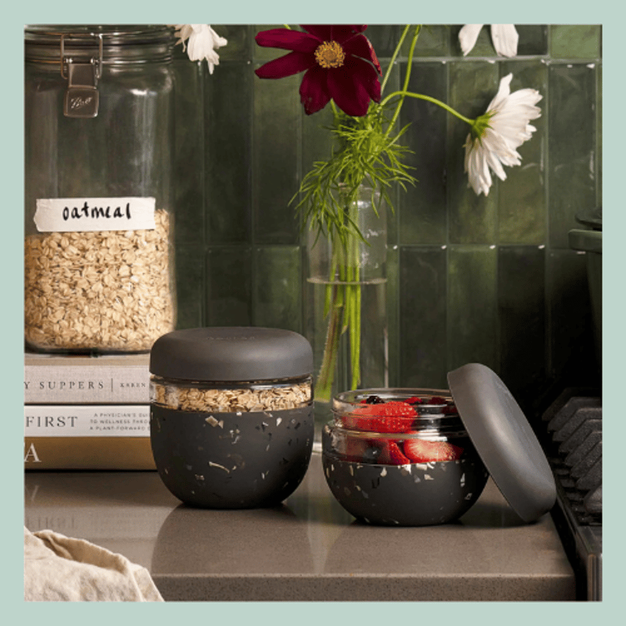 Porter glerkrukka – Terrazzo Charcoal