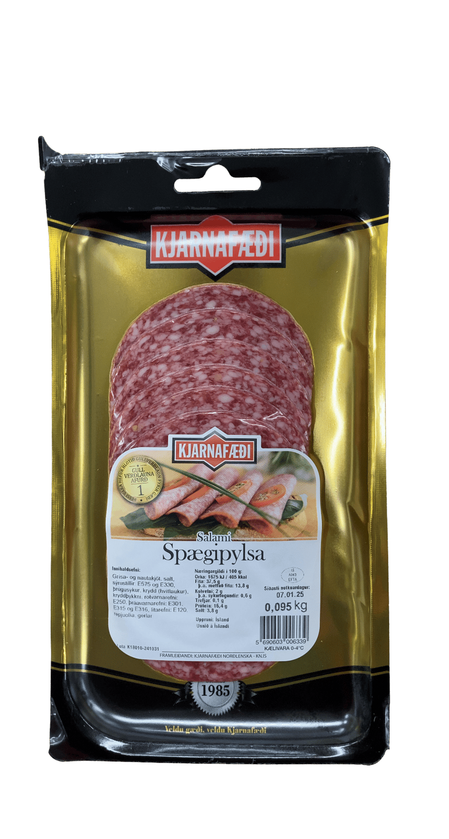Kjarnafæði Salami Spægipylsa 95 g