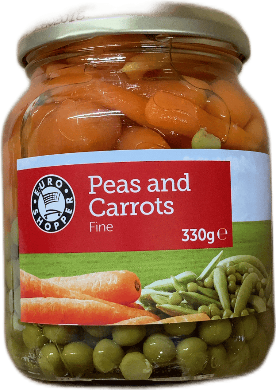 Euro Shopper baunir og gulrætur fínar 330 g