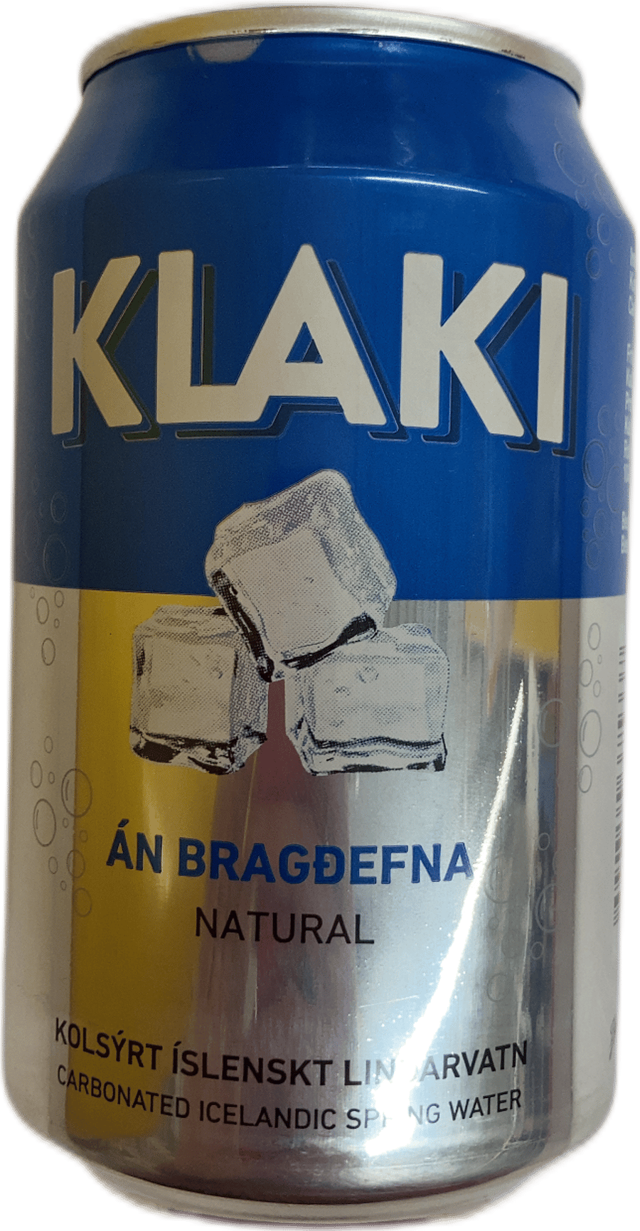 Klaki Natural Kolsýrt Íslenskt Lindarvatn 330 ml