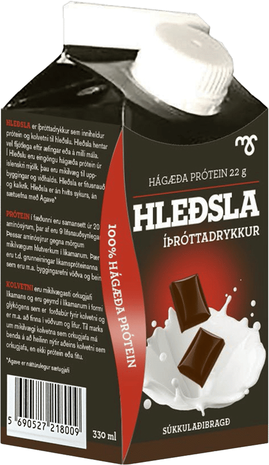Hleðsla Súkkulaðibragð Próteindrykkur 330 ml