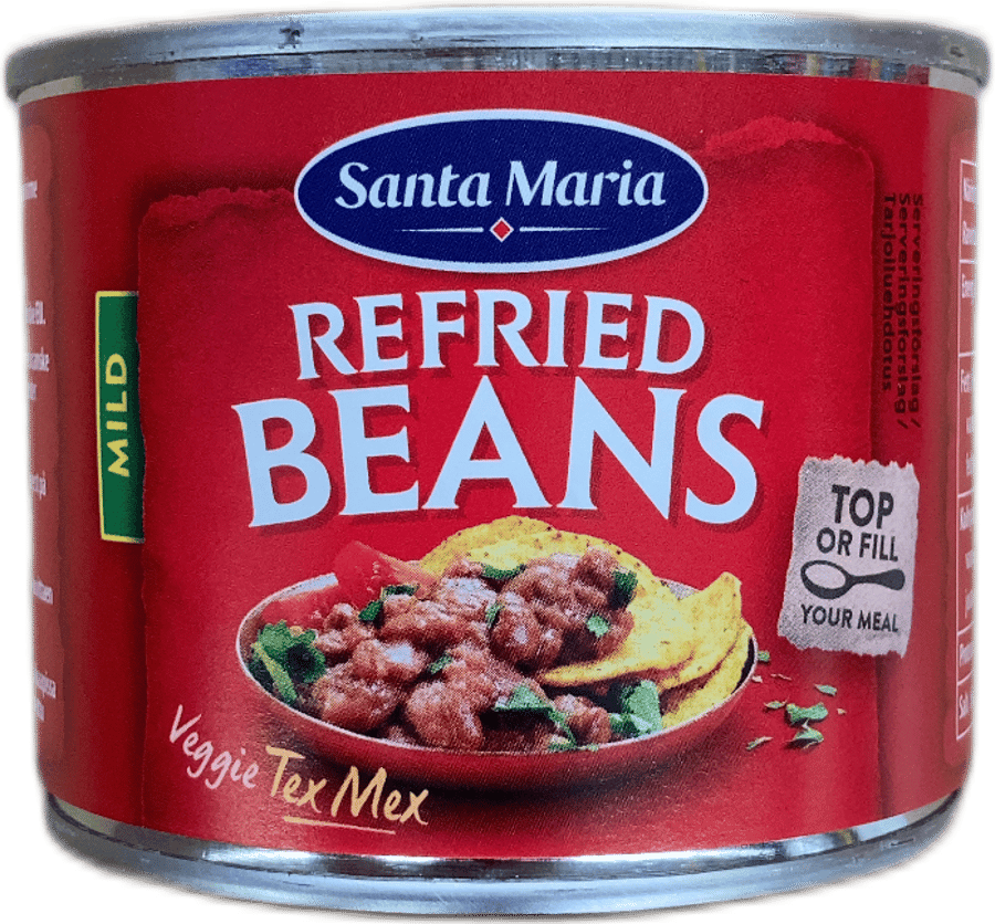 Santa Maria grænmetis Tex Mex endursteiktar baunir mildar 215 g