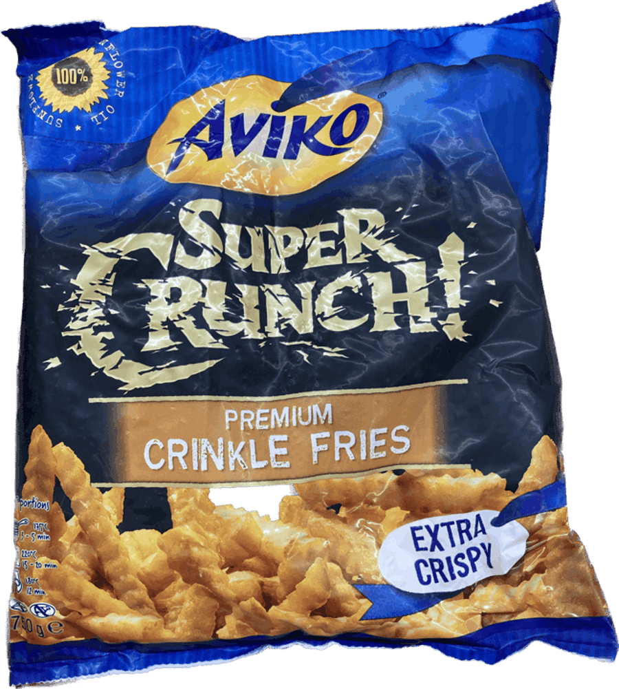 Aviko crinkle franskar 750 gr