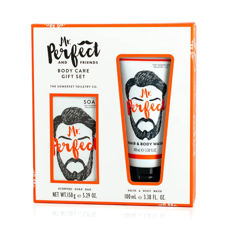 Mr Perfect Gjafasett - sápa og sturtusápa Spearmint and Patchouli