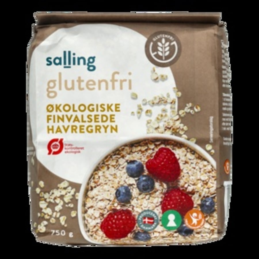 Salling lífrænir glútenlausir fínvalsaðir hafrar 750 g