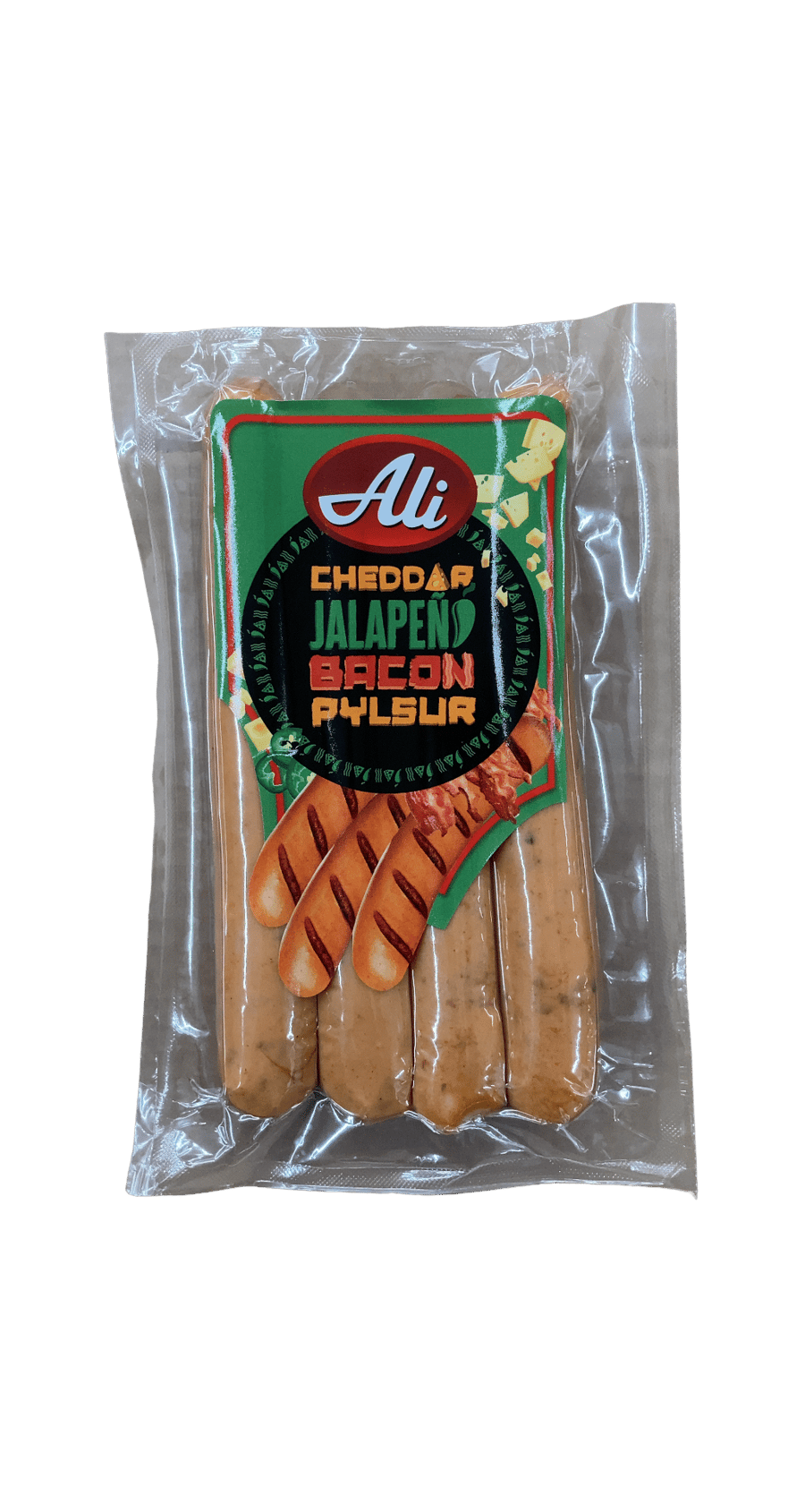 Ali Cheddar Jalapeno Bacon Pylsur 280 g