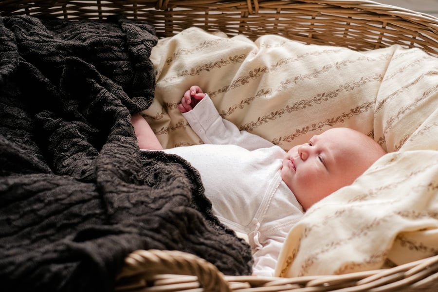 That’s mine sængurverasett Leaves Stripe baby