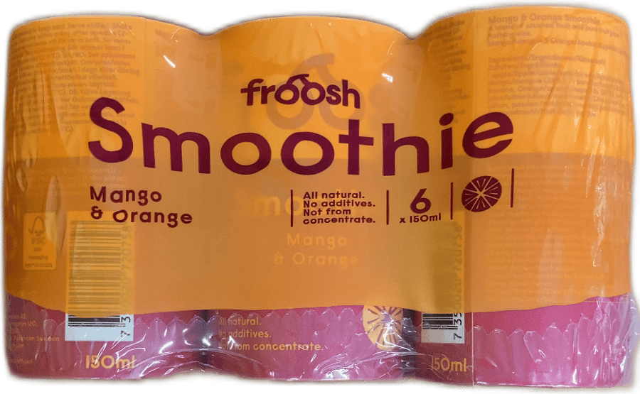 Froosh mangó- og appelsínusmoothie 6 x 150 ml