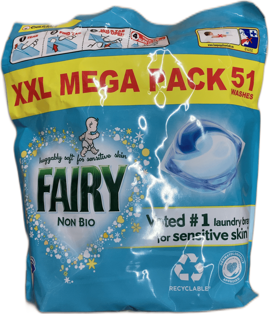 Fairy Non Bio þvottahylki XXL stórpakki 1178,1 g