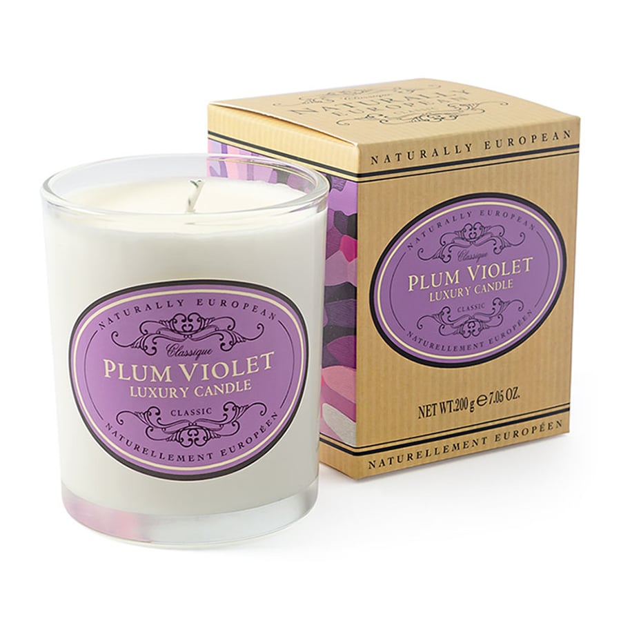 Naturally European kerti með Plum Violet ilm 200 gr