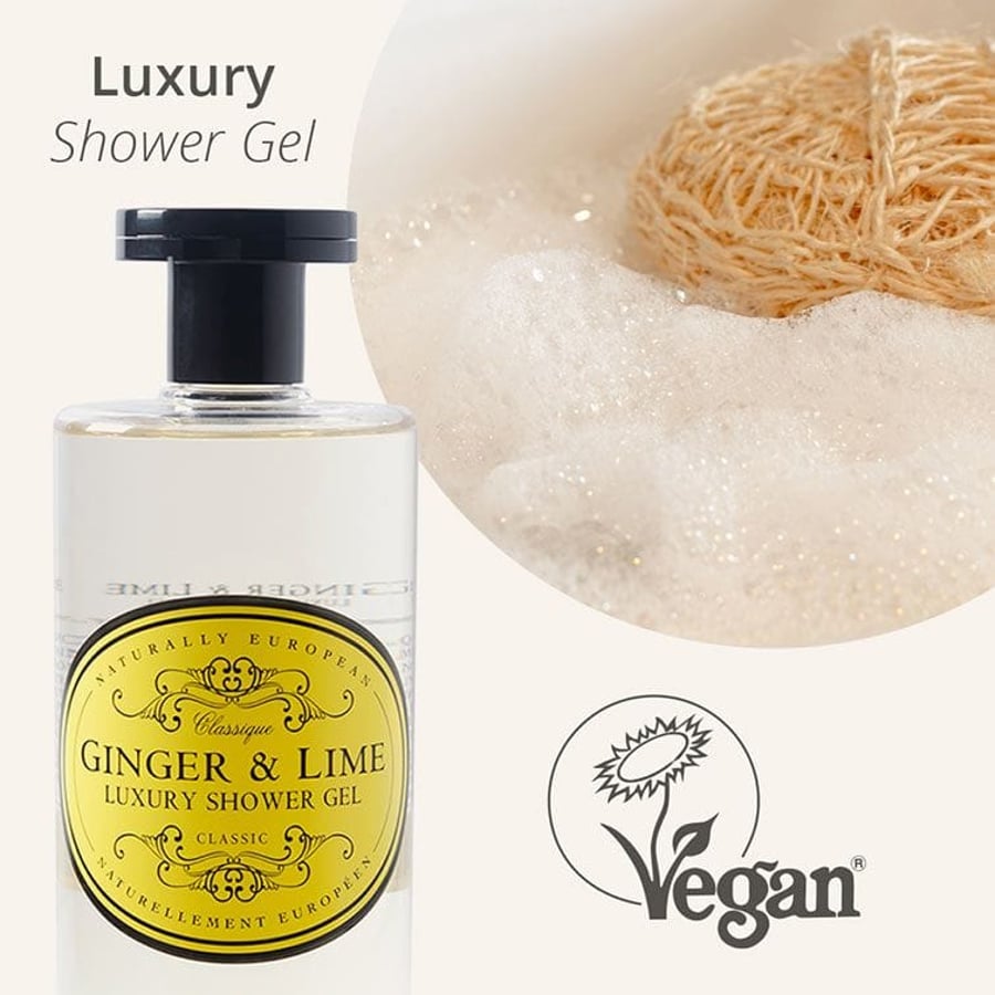 Naturally European sturtusápa með Ginger & Lime ilmi 500 ml