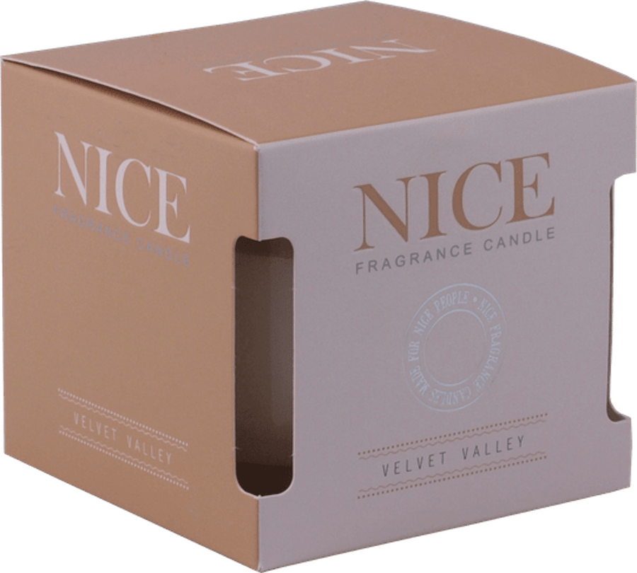 Nice Fragrance Candle - Ilmkerti í Gler Glasi Velvet Valley