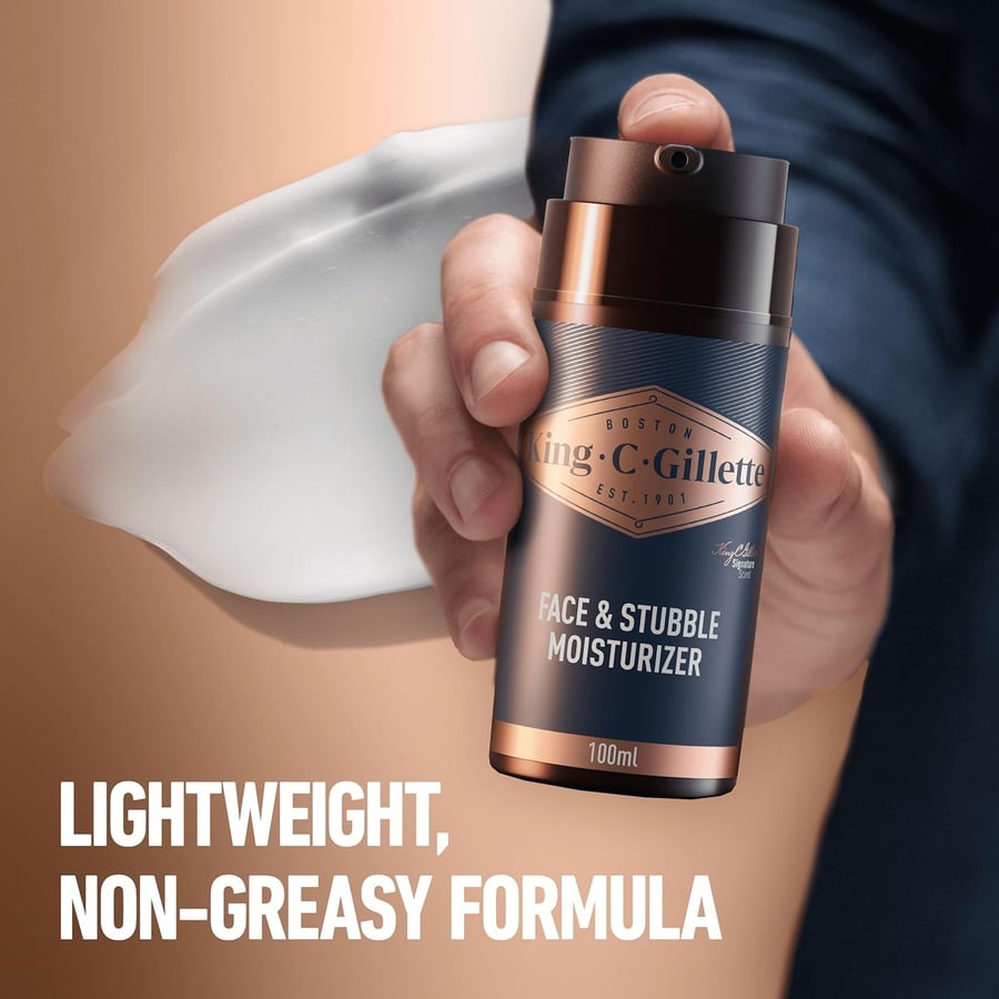 King C Gillette andlits og skeggbrodda rakakrem 100 ml