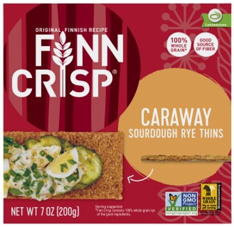 Finn Crisp hrökkbrauð rautt með kúmeni