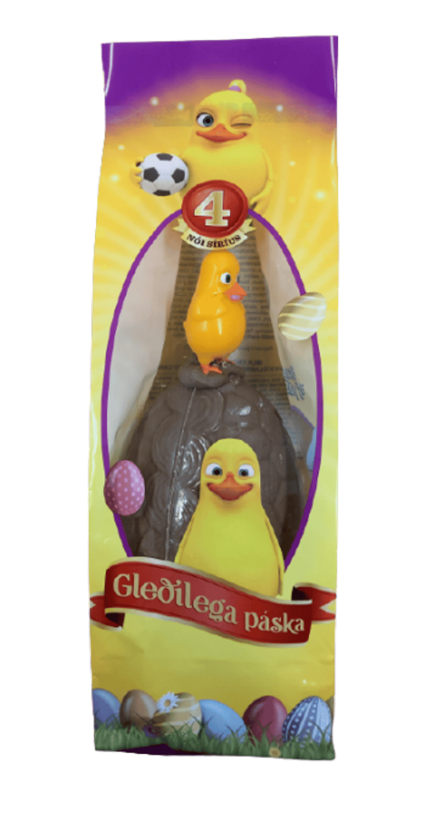 Nói Síríus Mjólkursúkkulaðiegg nr. 4 með málshætti og blönduðu sælgæti 340 g