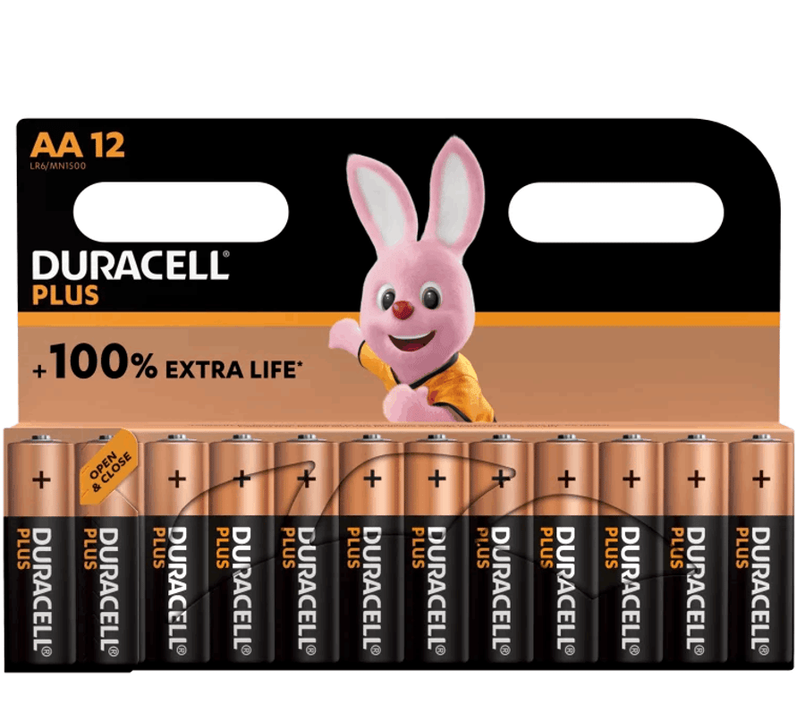 Duracell plús AA 12 stk