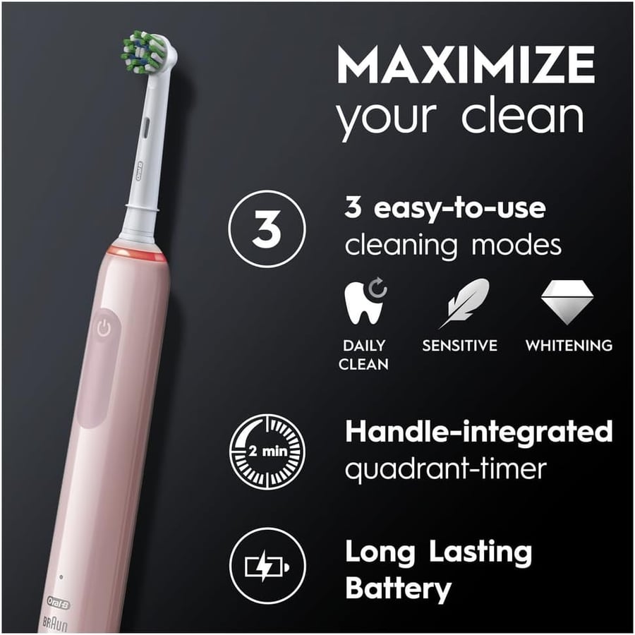 Oral B Pro3 Rafmagnstannbursti 2 í pakka
