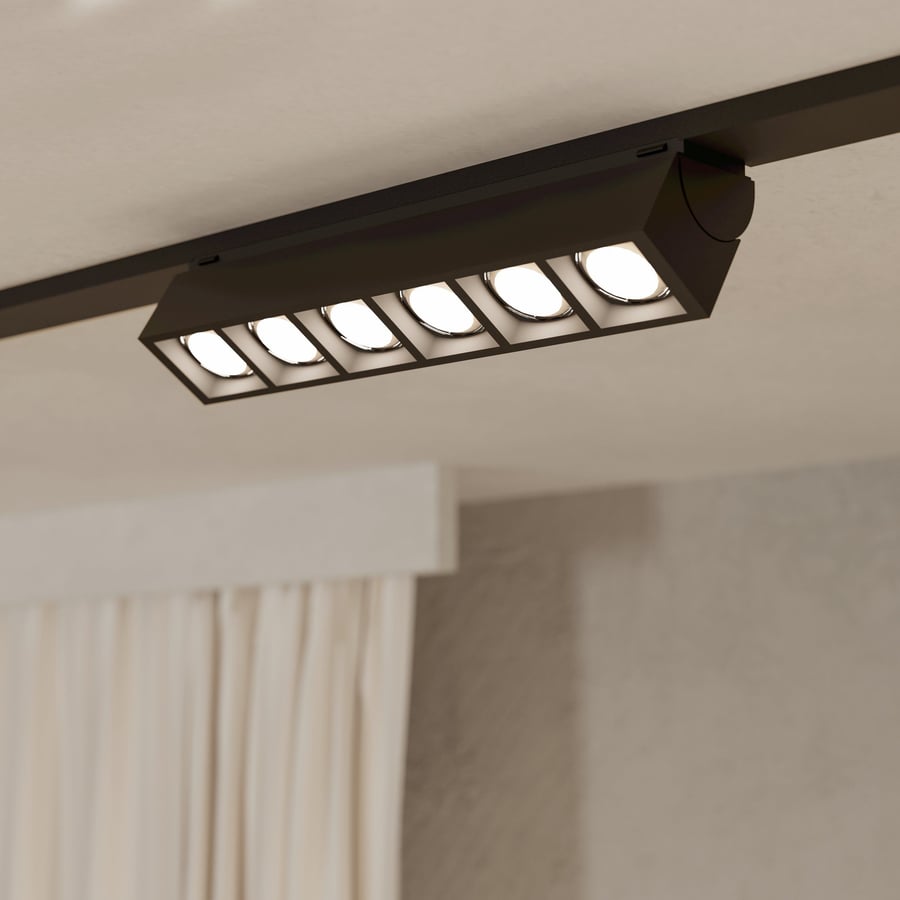 6 LED ljós á braut