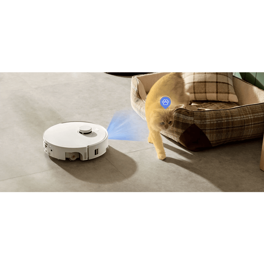 (B-vara) Roborock Qrevo Curv 2 Flow ryksuguvélmenni með sjálftæmingarstöð