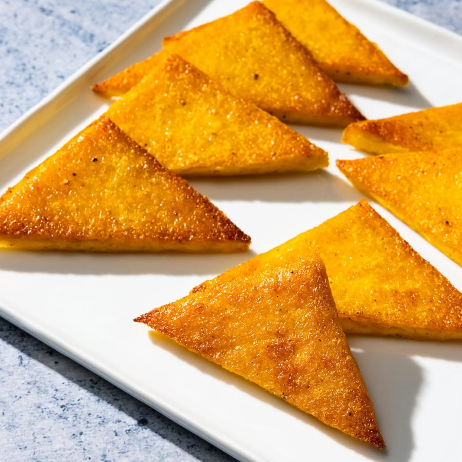 Crispy Polenta Triangles (per slice)