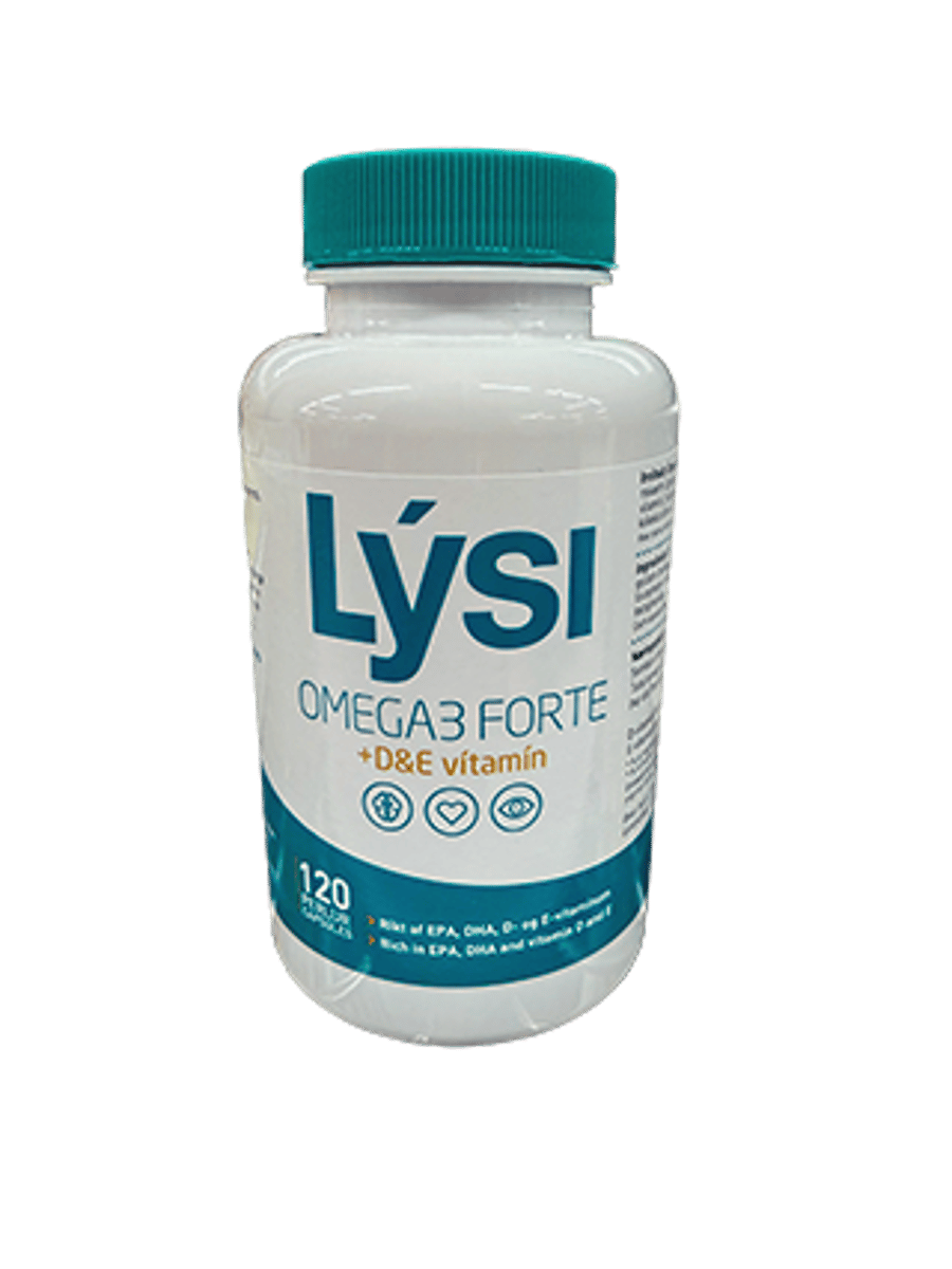 Lýsi omega 3 forte + D&E 120 stk.