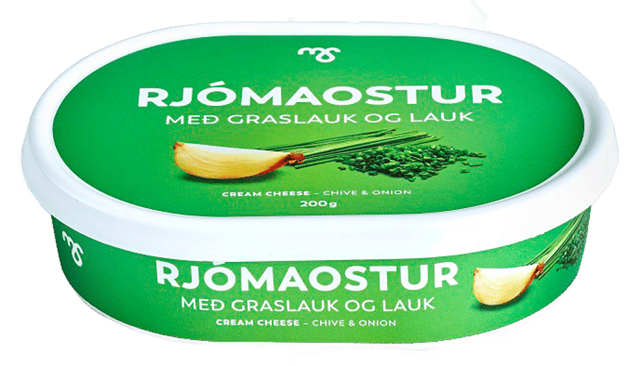 MS Rjómaostur með graslauk og lauk 200 g