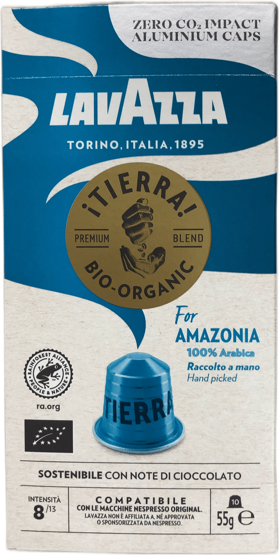Lavazza Tierra For Amazonia lífræn kaffihylki 55 g