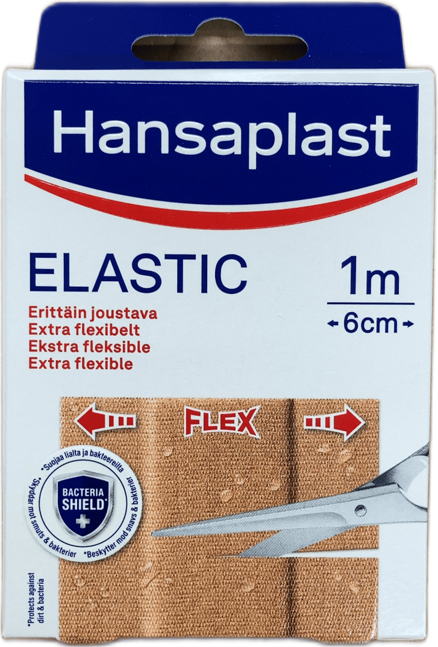 Hansaplast teygjanlegur plástur 1 m x 6 cm
