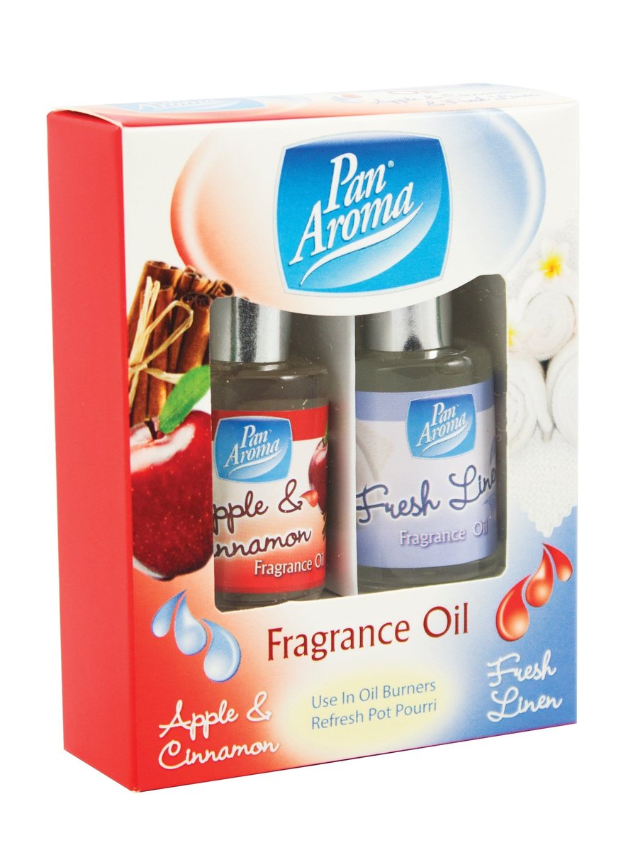 Pan Aroma ilmolíur Epli og kanill  / Linen 2 x 10 ml
