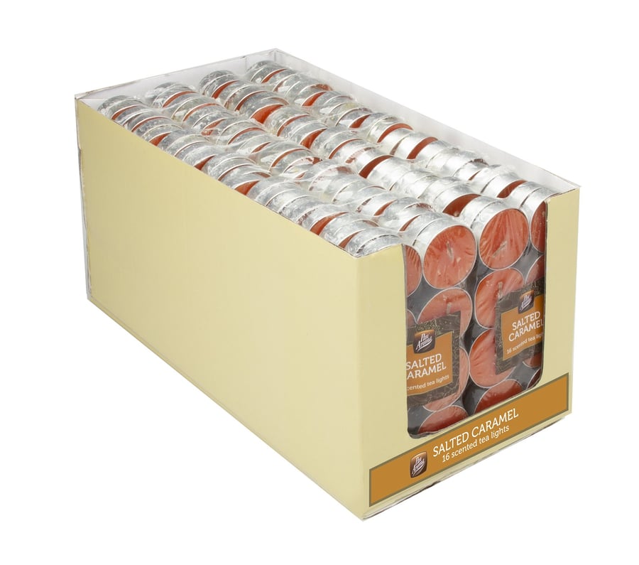 Pan Aroma lituð ilm sprittkerti - Salted caramell 16 stk