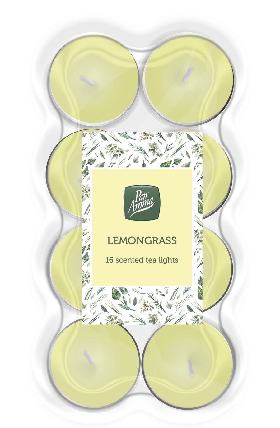 Pan Aroma sprittkerti með ilm af Lemongrass 16 stk