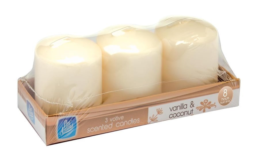 Pan Aroma Votive kerti - Vanilla 3 stk