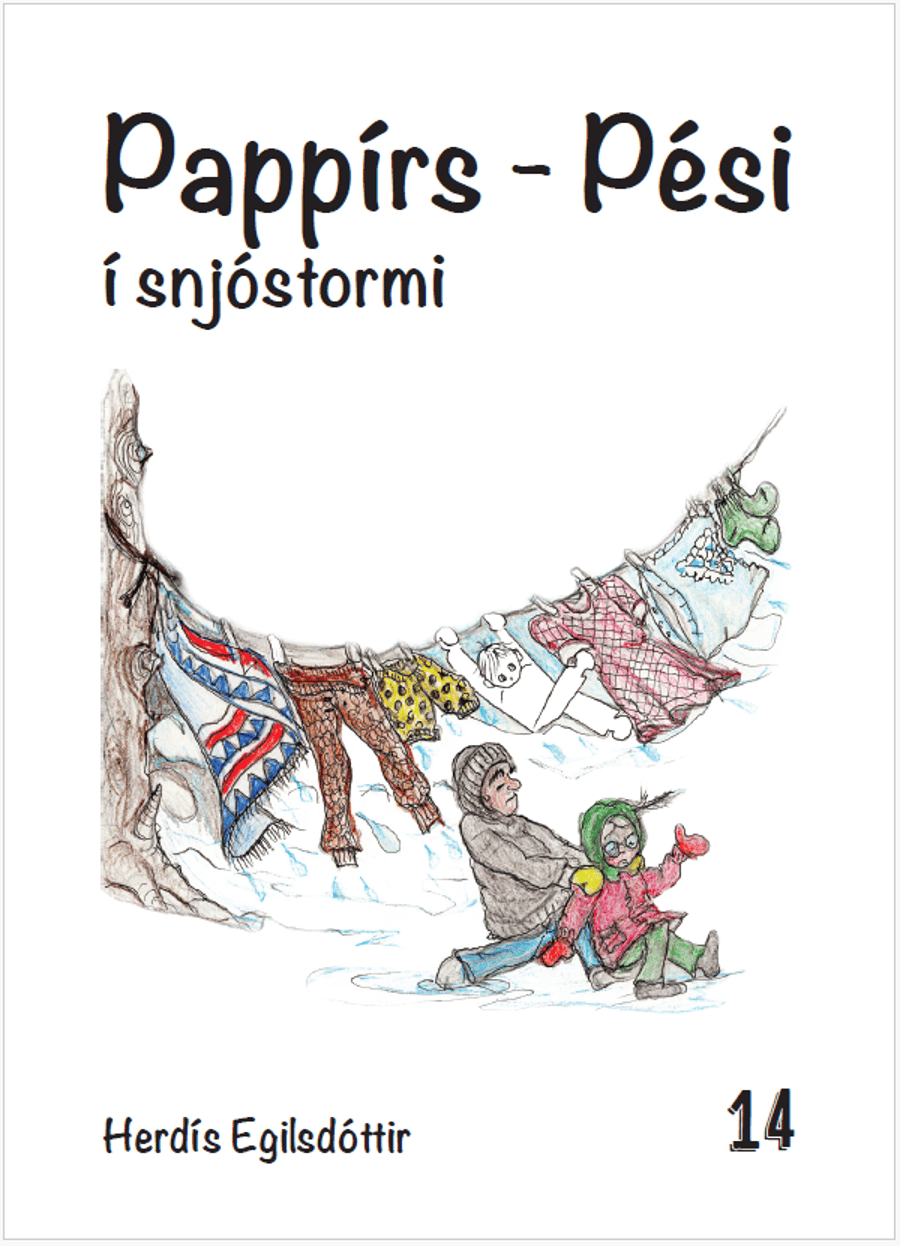 Pappírs-Pési í snjóstormi - bók 14