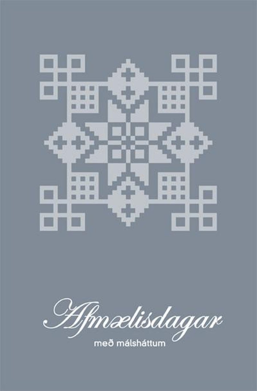 Afmælisdagar með málsháttum - silfruð kápa