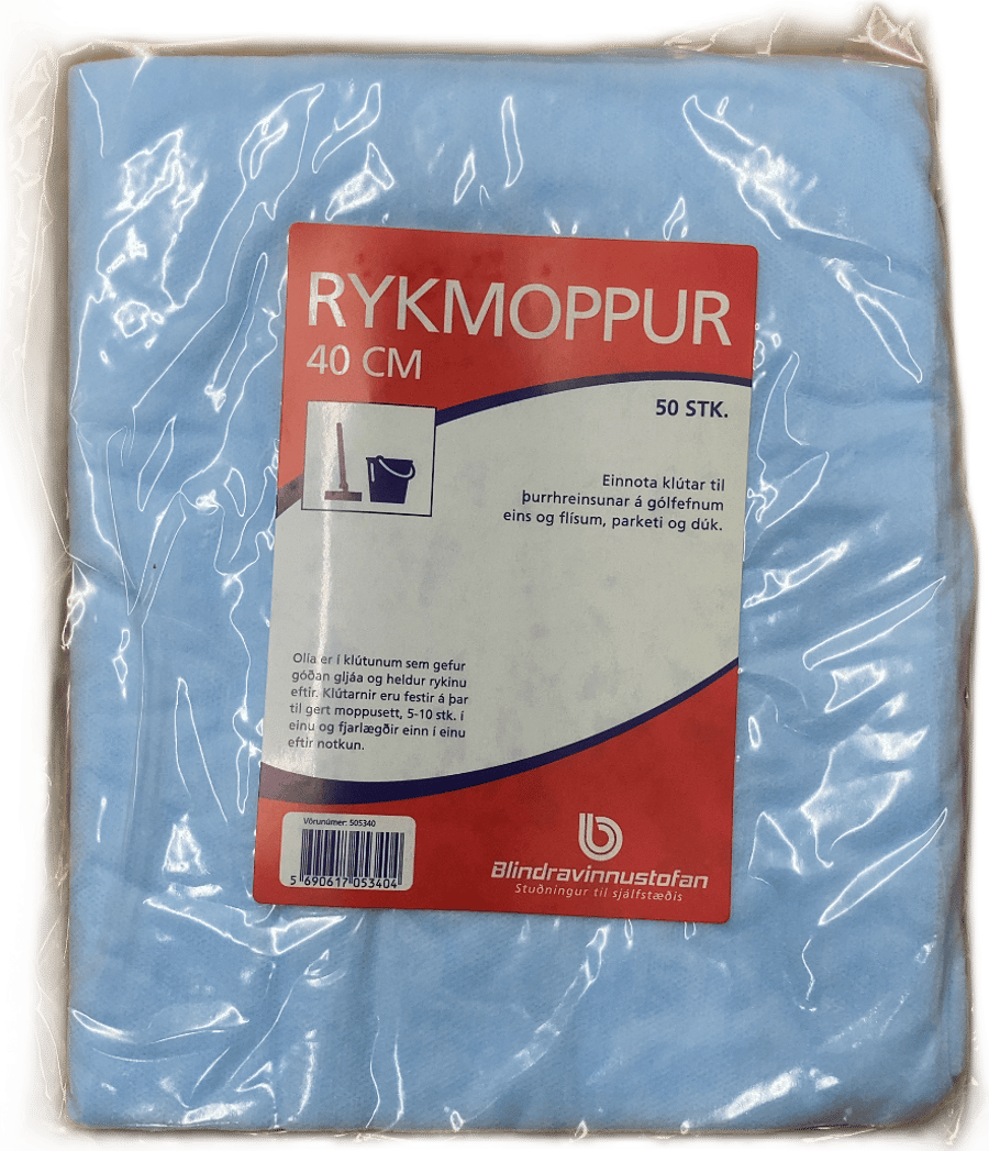 Blindravinnustofan Rykmoppur 40 cm 50 stk