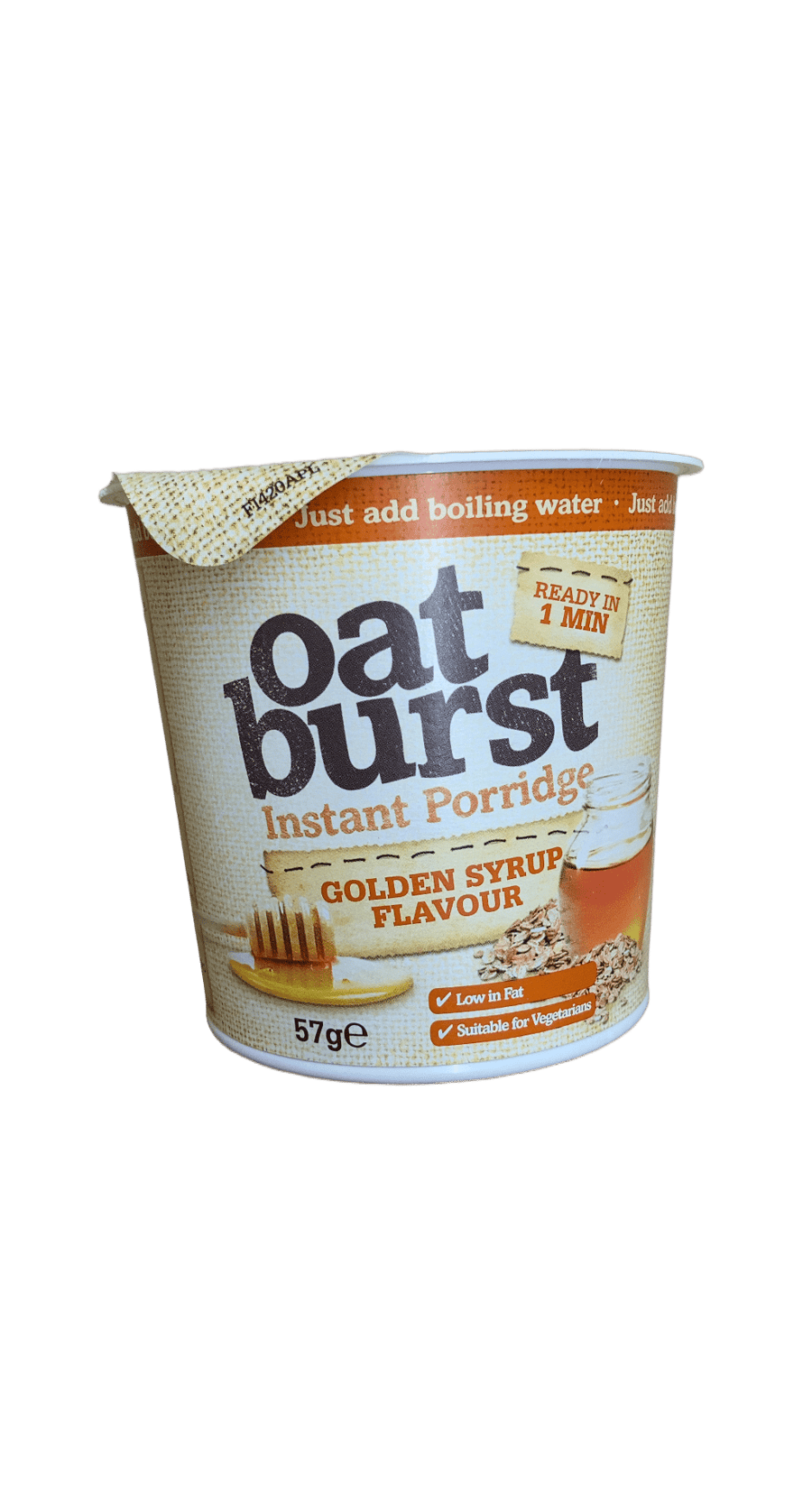 Oat Burst skyndihafragrautur með bragði af ljósu sírópi 57 g